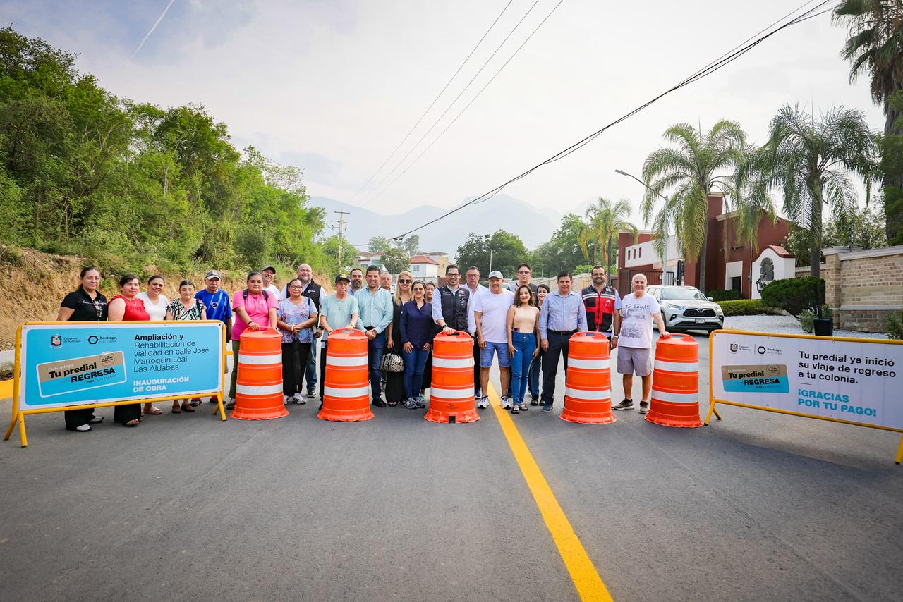 Entregan ampliación y rehabilitación de la calle “Pipo” en Los Cavazos